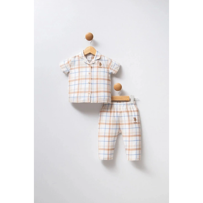 U.S.POLO KIZ BEBEK PİJAMA TAKIMI - Beyaz