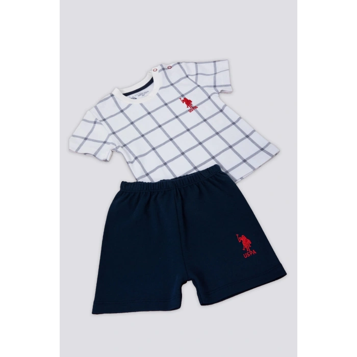 ERKEK BEBEK 2 Lİ KISA KOL T-SHIRT TAKIM - BEYAZ