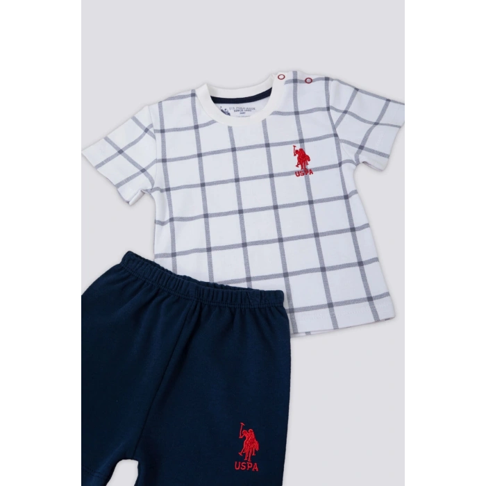 ERKEK BEBEK 2 Lİ KISA KOL T-SHIRT TAKIM - BEYAZ