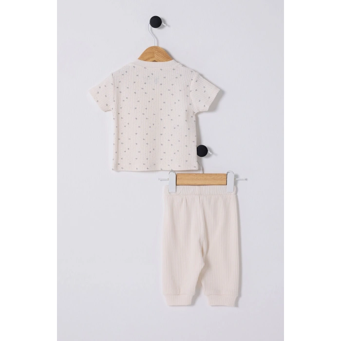 U.S.POLO ASSN. KIZ BEBEK 2Lİ TAKIM - EKRU