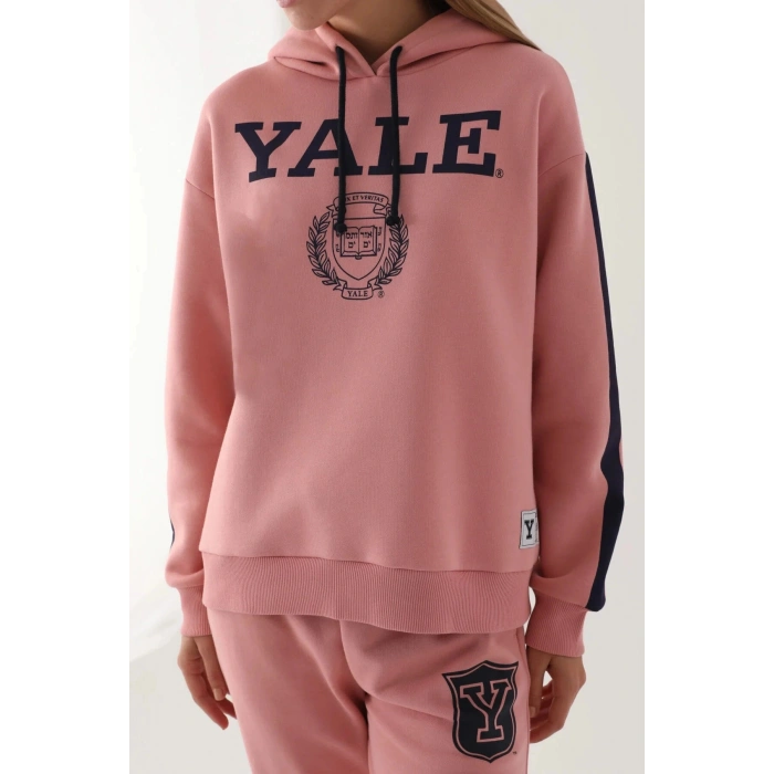 YALE KADIN TEK ÜST - RETRO PEMBE