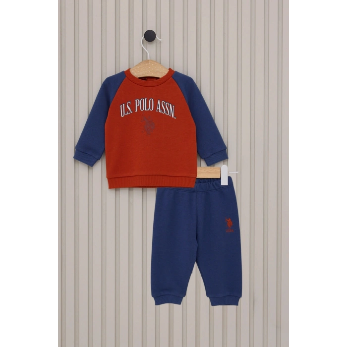 US POLO ERKEK BEBEK 2LI TAKIM - KİREMİT