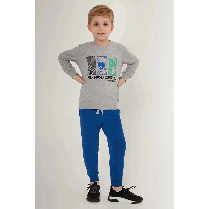 ERKEK ÇOCUK EŞOFMAN TAKIM - GRİ MELANJ