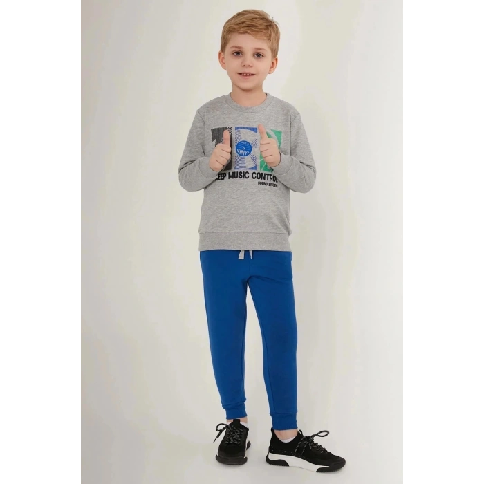 ERKEK ÇOCUK EŞOFMAN TAKIM - GRİ MELANJ