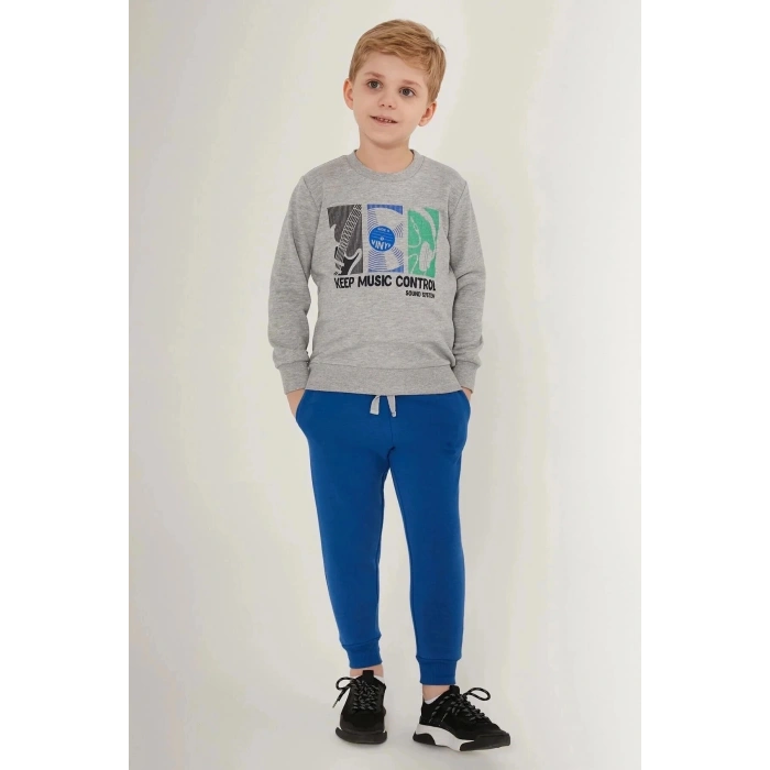 ERKEK ÇOCUK EŞOFMAN TAKIM - GRİ MELANJ