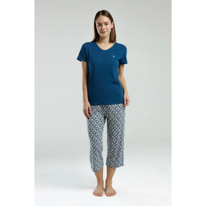 ARNETTA KADIN KAPRİ TAKIM - NAVY