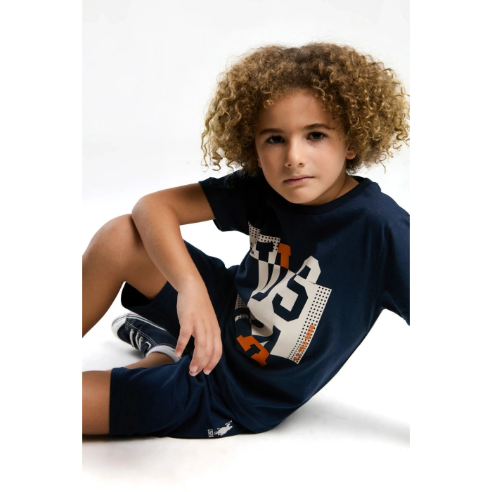 ERKEK GARSON BERMUDA TAKIM - LACİVERT