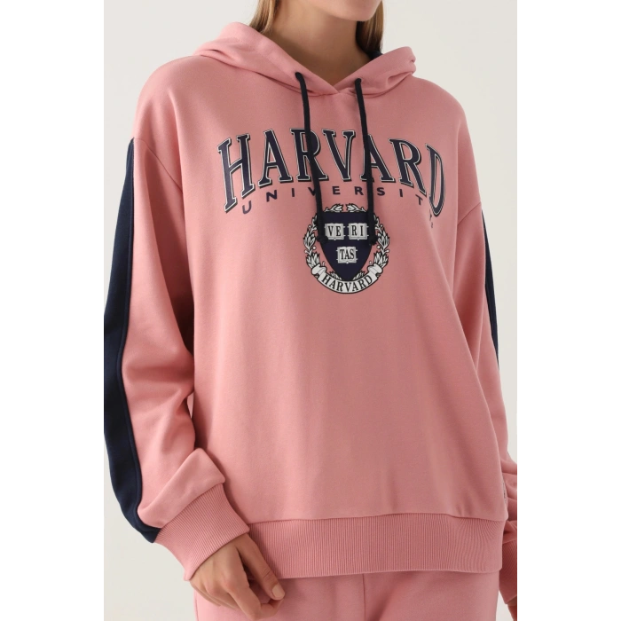 HARVARD KADIN TEK ÜST - RETRO PEMBE