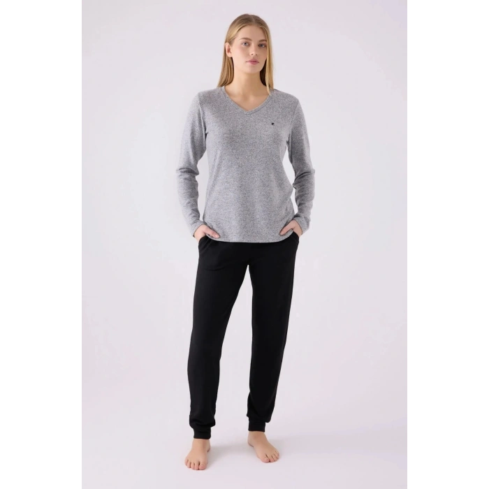 PIERRE CARDIN İKİLİ TAKIM - GRİ MELANJ