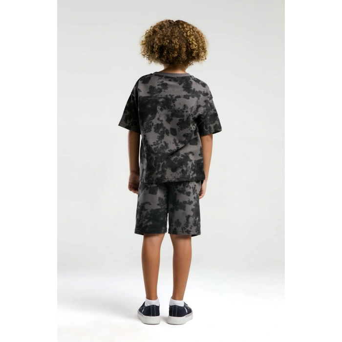 ERKEK ÇOCUK BERMUDA TAKIM - KOYU GRİ