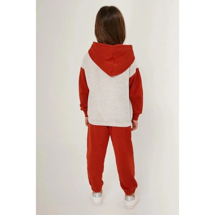 KIZ ÇOCUK EŞOFMAN TAKIM - BEJ MELANJ
