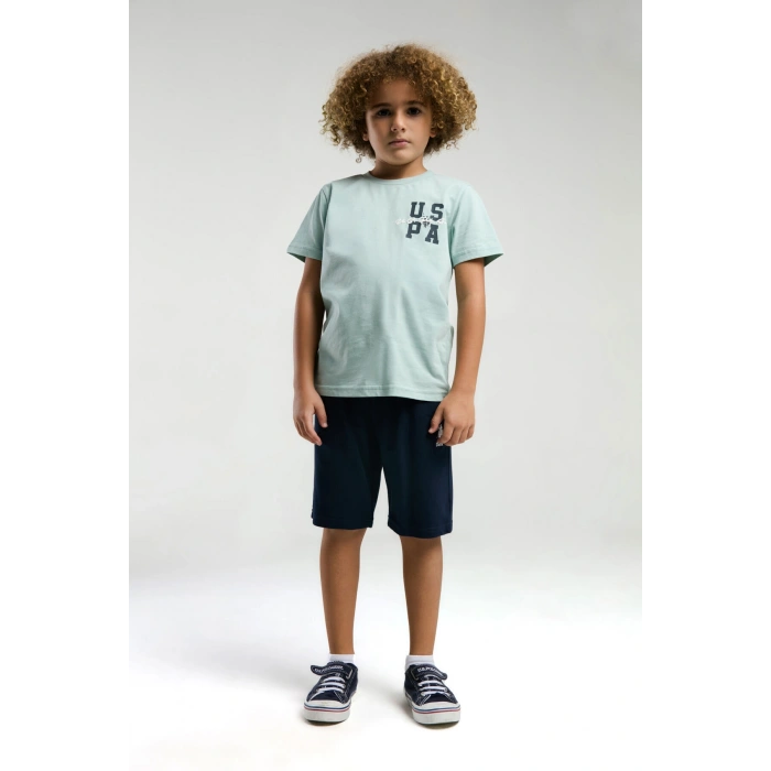 ERKEK GARSON BERMUDA TAKIM - SU YEŞİLİ