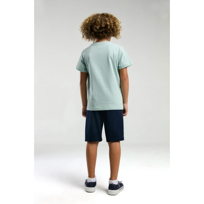 ERKEK GARSON BERMUDA TAKIM - SU YEŞİLİ