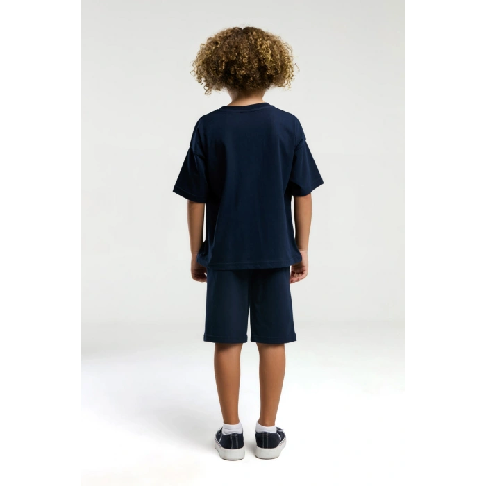 ERKEK ÇOCUK BERMUDA TAKIM - LACİVERT