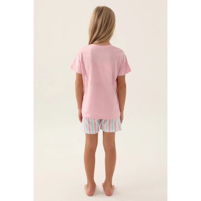 ARNETTA ANNE KIZ ŞORT TAKIM - TOZ PEMBE