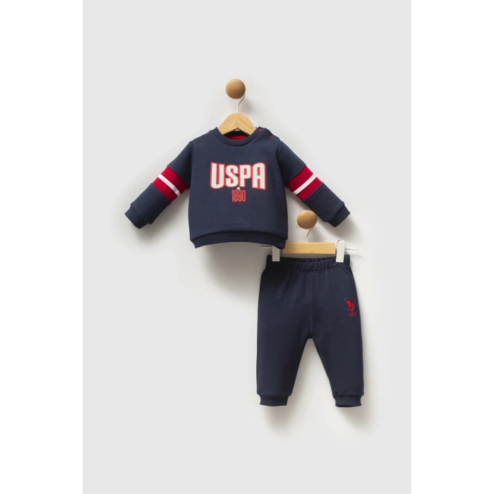U.S.POLO ASSN ERKEK BEBEK 2Lİ TAKIM - LACİVERT-KIRMIZI