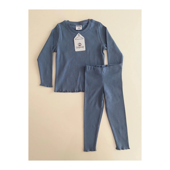 ROLY POLY KIZ ÇOCUK 2LI TAKıM - AÇIK İNDİGO