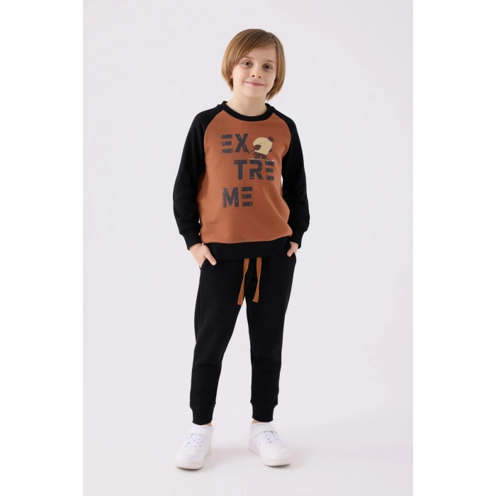 ERKEK ÇOCUK EŞOFMAN TAKIM - Açık KAHVE