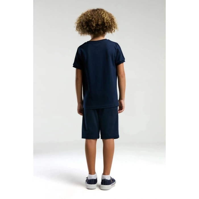 ERKEK ÇOCUK BERMUDA TAKIM - LACİVERT