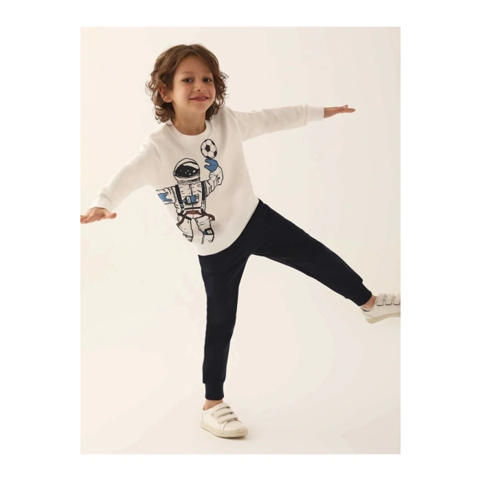 ERKEK ÇOCUK EŞOFMAN TAKIM - BEYAZ