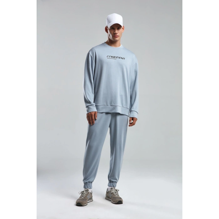 Benmanaj Erkek Haki Sweatshirt - MAVİ