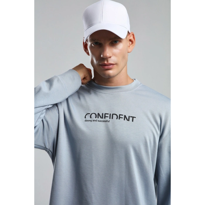 Benmanaj Erkek Haki Sweatshirt - MAVİ