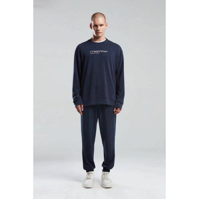 Benmanaj Erkek Haki Sweatshirt - LACİVERT