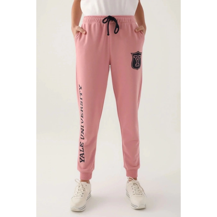 YALE KADIN TEK ALT - RETRO PEMBE