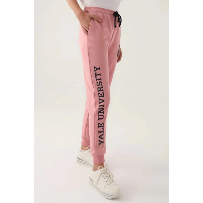 YALE KADIN TEK ALT - RETRO PEMBE