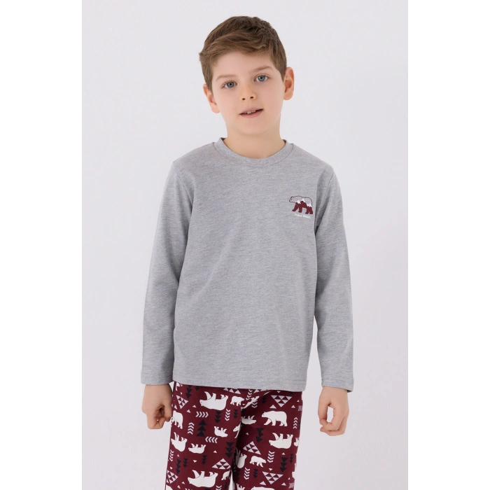 ARNETTA BABA OĞUL İKİLİ TAKIM - GRİ MELANJ