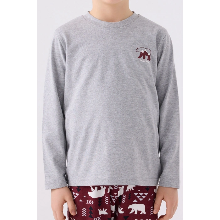 ARNETTA BABA OĞUL İKİLİ TAKIM - GRİ MELANJ