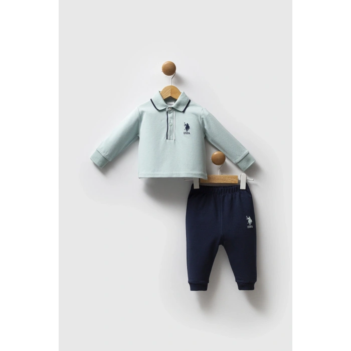 U.S.POLO ASSN ERKEK BEBEK 2 Lİ TAKIM - SU YEŞİLİ