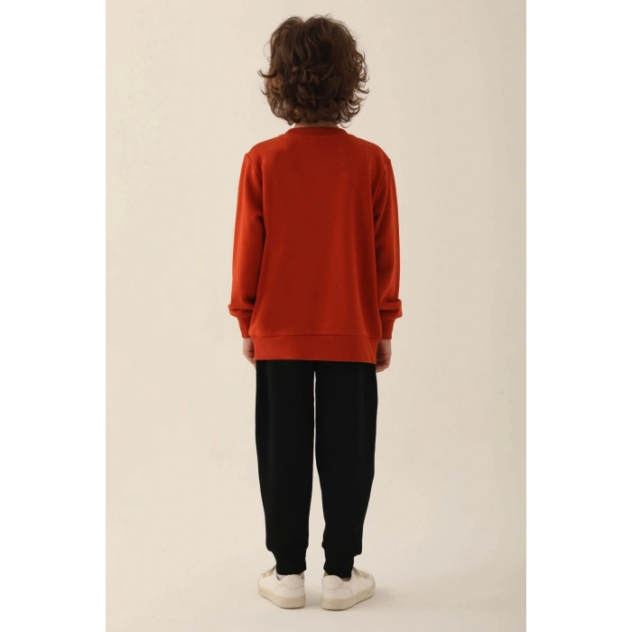 ERKEK ÇOCUK EŞOFMAN TAKIM - KİREMİT