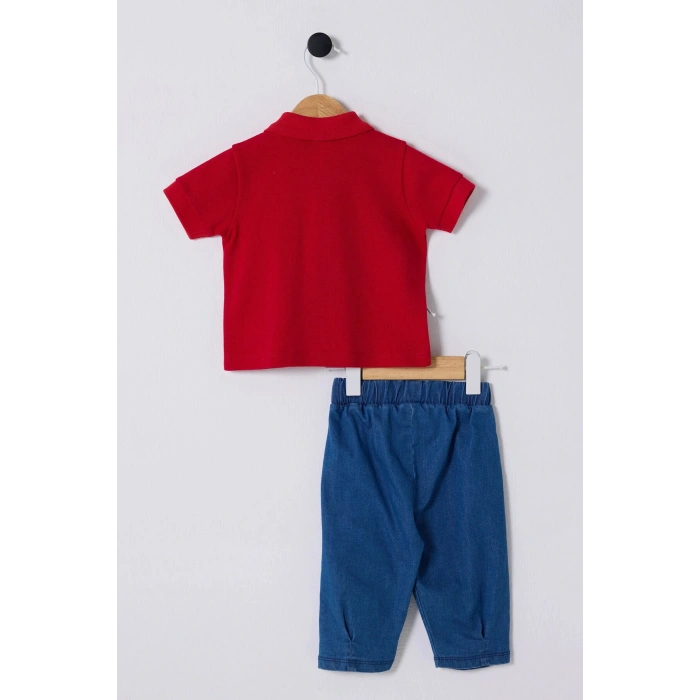 U.S POLO ASSN ERKEK BEBEK 2Lİ TAKIM - KIRMIZI