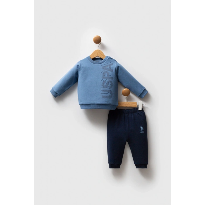 U.S.POLO ASSN ERKEK BEBEK 2 Lİ TAKIM - MAVİ