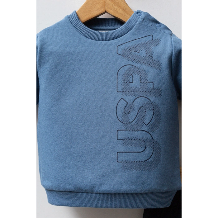 U.S.POLO ASSN ERKEK BEBEK 2 Lİ TAKIM - MAVİ