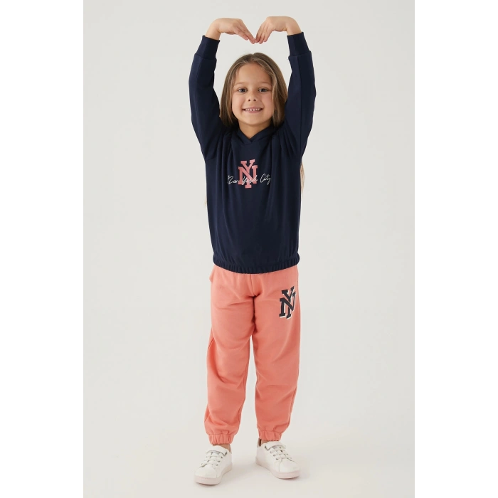 KIZ ÇOCUK EŞOFMAN TAKIM - LACİVERT