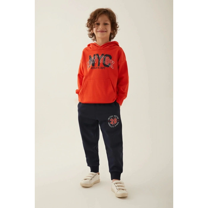 ERKEK ÇOCUK EŞOFMAN TAKIM - NAR ÇİÇEĞİ