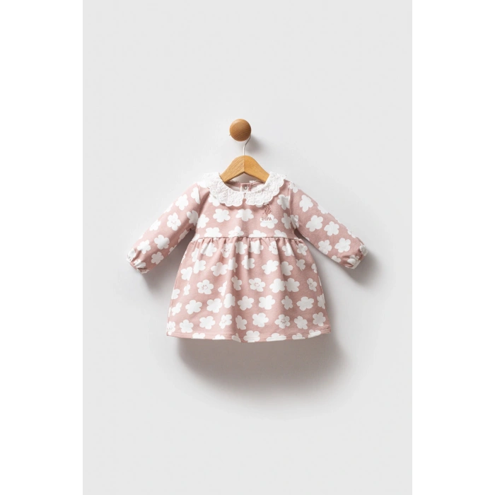 U.S.POLO ASSN KIZ BEBEK ELBİSE - PUDRA