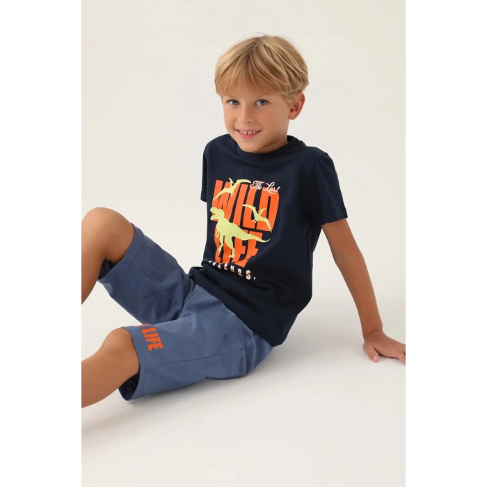 ERKEK ÇOCUK KAPRİ TAKIM - LACİVERT