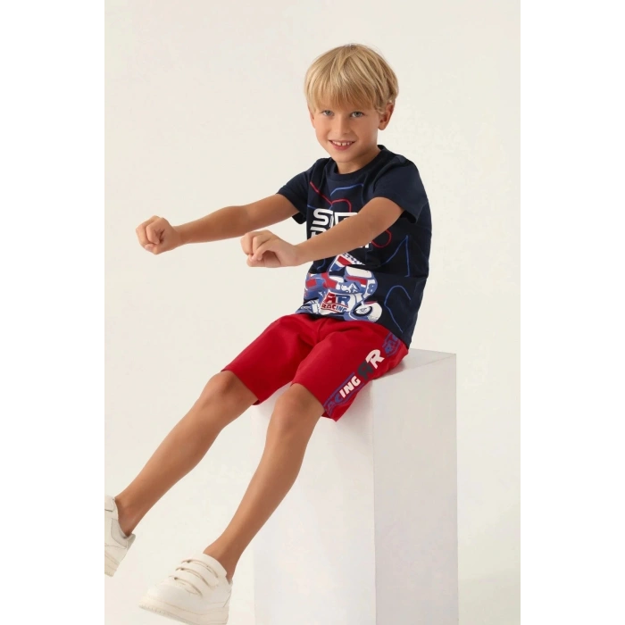 ERKEK ÇOCUK BERMUDA TAKIM - LACİVERT