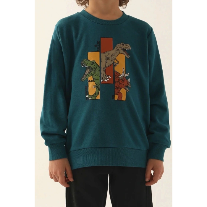 ERKEK ÇOCUK EŞOFMAN TAKIM - ÖRDEK YEŞİLİ