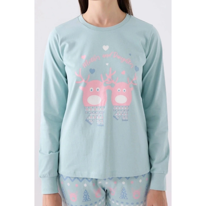 ANNE KIZ İKİLİ TAKIM - SU YEŞİLİ