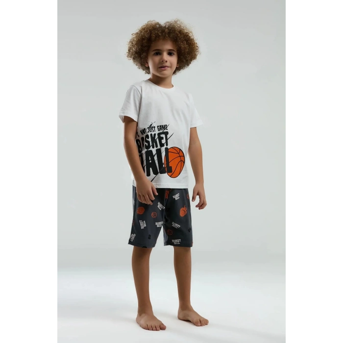 ERKEK ÇOCUK BERMUDA TAKIM - Beyaz