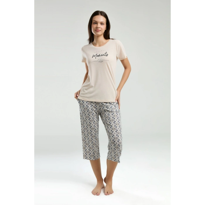 KADIN KAPRİ TAKIM - AÇIK BEJ