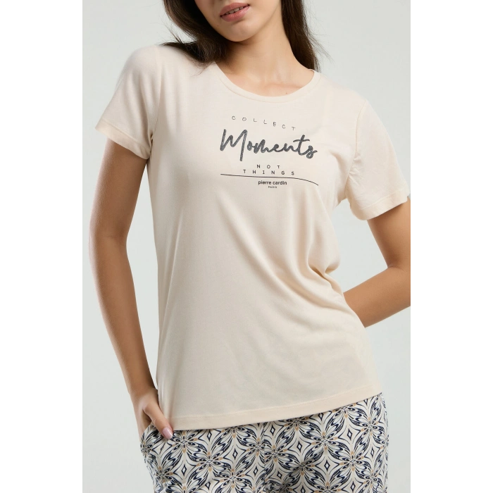 KADIN KAPRİ TAKIM - AÇIK BEJ