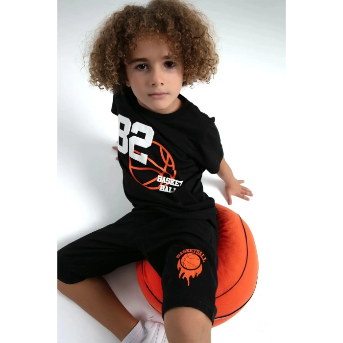 ERKEK ÇOCUK KAPRİ TAKIM - siyah