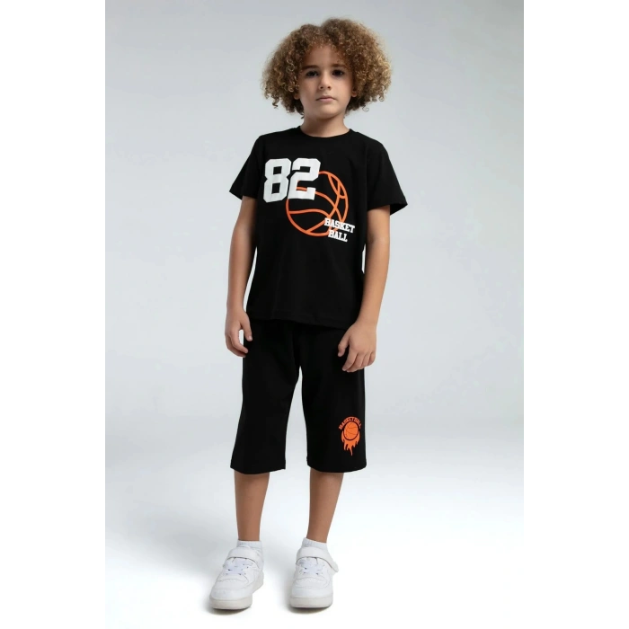 ERKEK ÇOCUK KAPRİ TAKIM - siyah