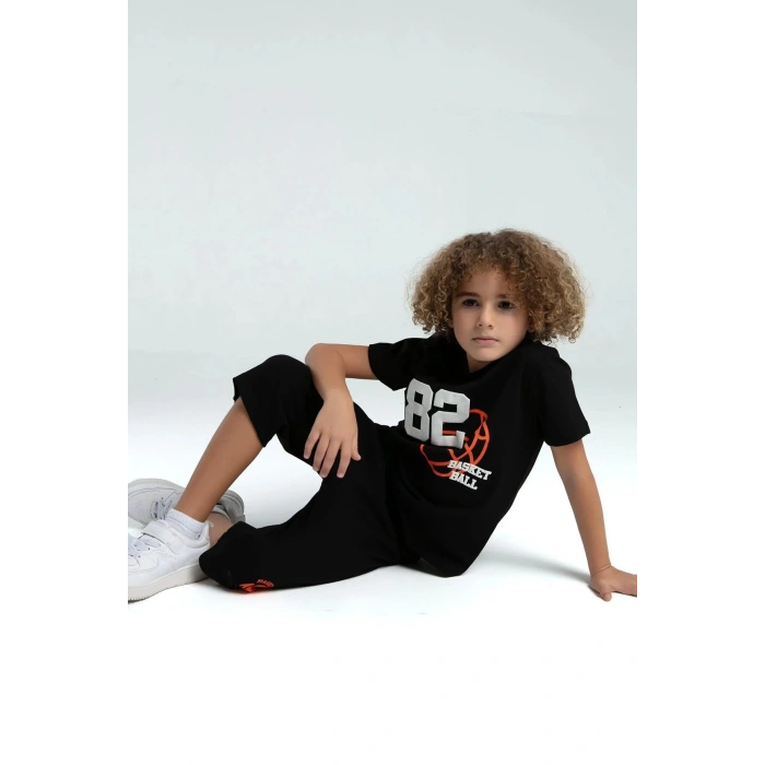 ERKEK ÇOCUK KAPRİ TAKIM - siyah