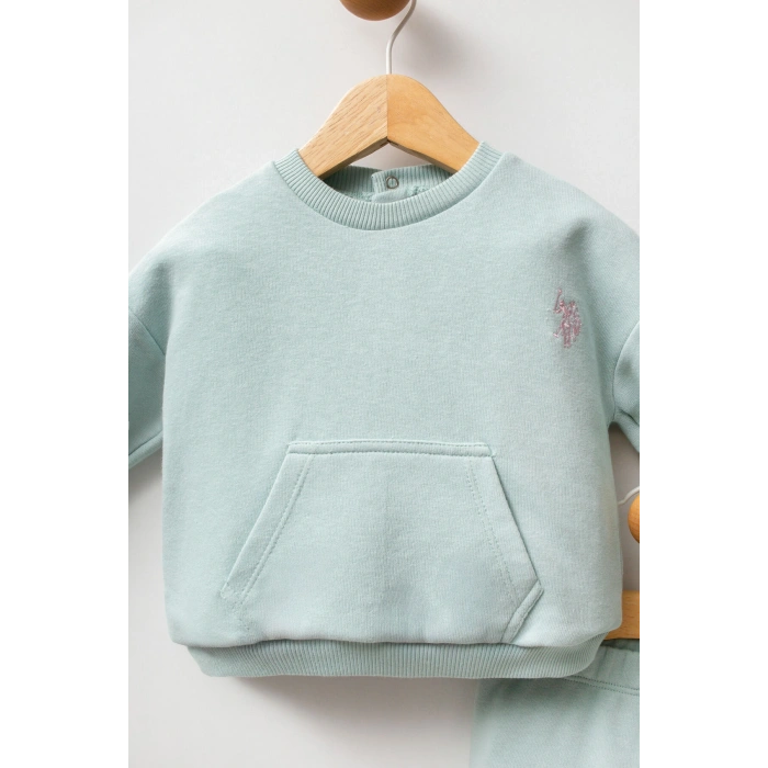 U.S.POLO ASSN KIZ BEBEK 2Lİ TAKIM - SU YEŞİLİ